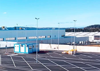 Cimentación y urbanización exterior para nave logística en Cambre