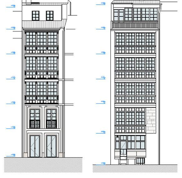 La Calle Real de A Coruña recupera uno de sus edificios históricos con una rehabilitación integral