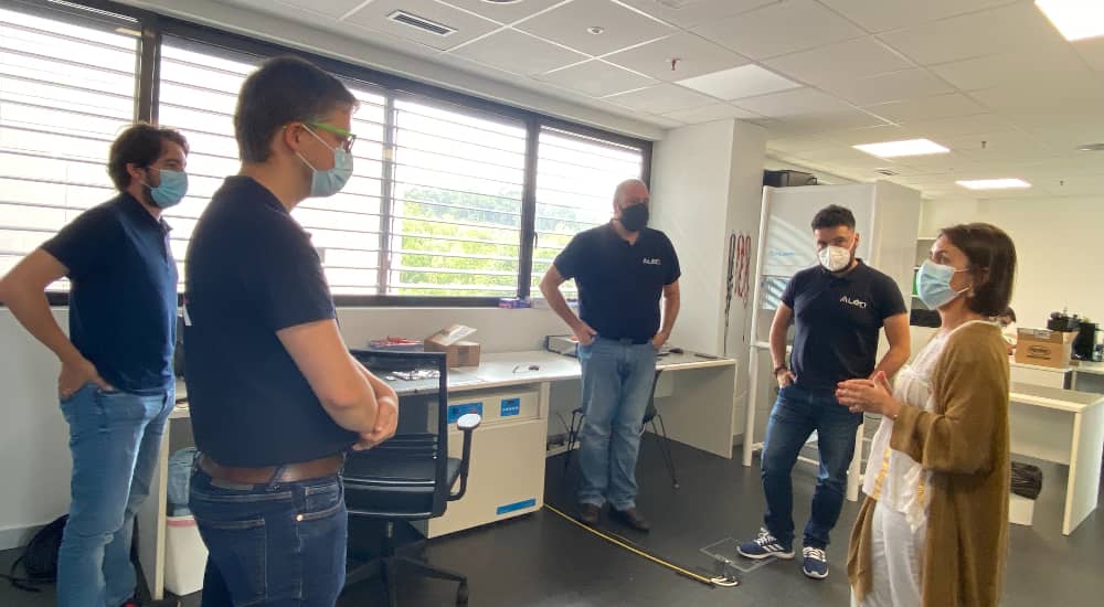 Visit of Gain's director to Alén Space facilities Visit of Gain's director to Alén Space facilities