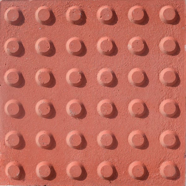 Baldosa hidraulica podotactil 30x30x3 color 16 botones