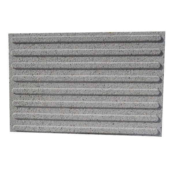 Baldosa hidraulica podotactil 60x40x4,7 gris direccional