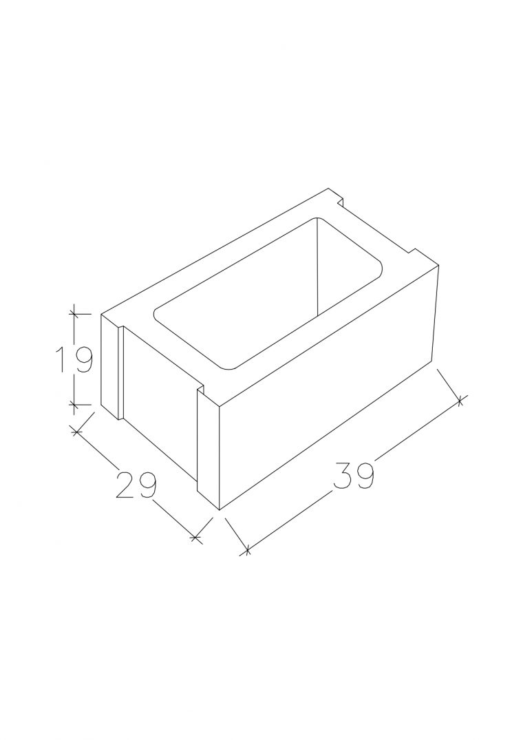 Columna lisa dos entradas
