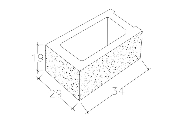Columna split dos caras ceramica campo