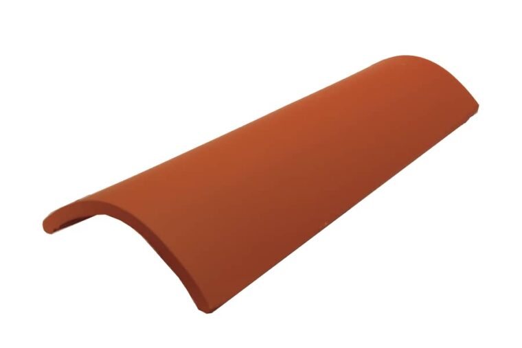 Teja curva roja de 46x20x15 cm